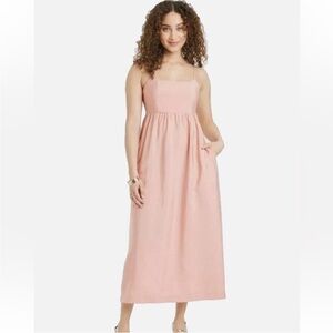 A New Day Pink Sleeveless Square Neck Maxi Dress